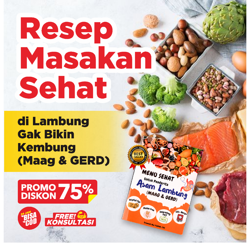 Jual Buku Menu Sehat Resep Masakan Lezat &amp; Enak Untuk Penderita Asam ...