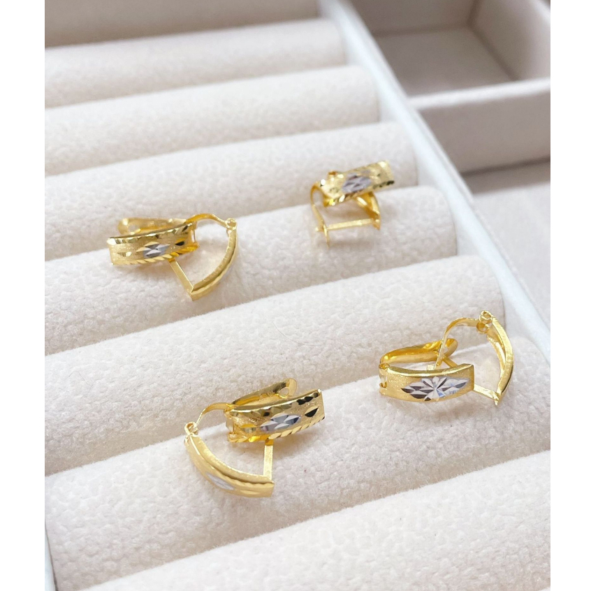 Jual Anting Emas Kadar 375 8K Jepit Ukir 1 2 Gram An RANDOM Shopee Indonesia