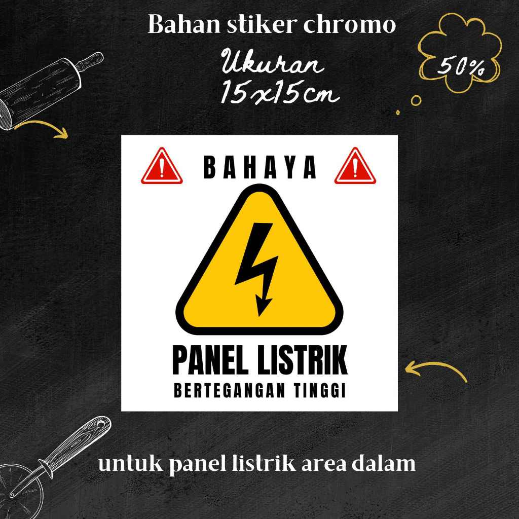 Jual stiker bahaya danger box panel listrik petunjuk sign peringatan ...