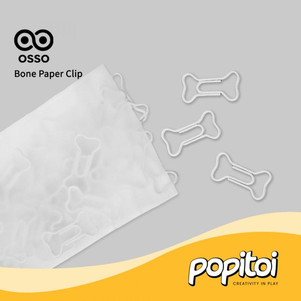 Jual OSSO Bone Paper Clip Klip Kertas Tulang Penjepit Kertas Putih ...
