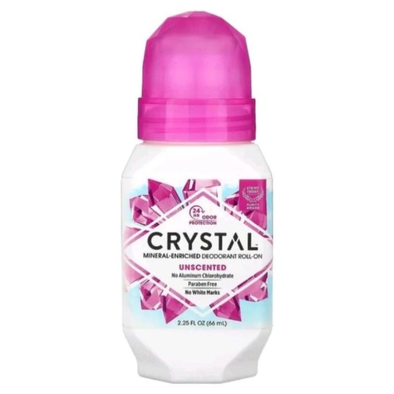Jual Crystal Mineral enriched Deodorant Roll On Unscented 66ml Shopee