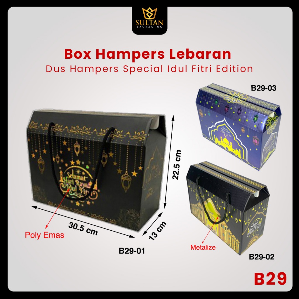 Jual Kotak Hampers Gable Box Dus Lebaran Tebal Dus Hampers Hari Raya Idul Fitri B29