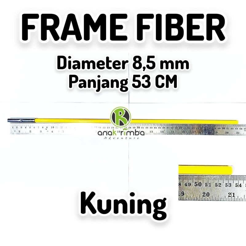 Jual FRAME FIBER PANJANG 53 CM DIAMETER 8,5 mm KUNING | Shopee Indonesia