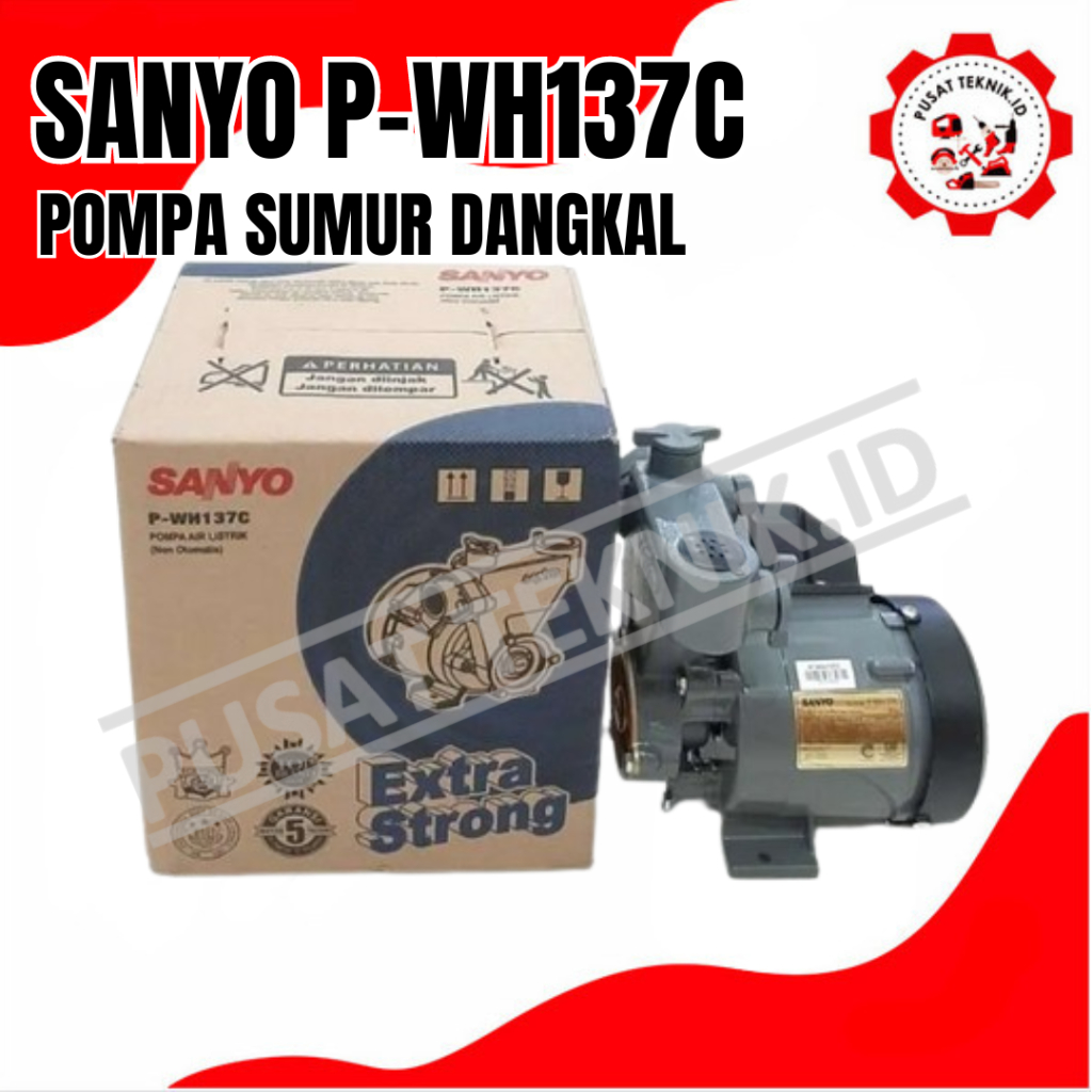 Jual SANYO PWH 137C POMPA AIR SUMUR DANGKAL SANYO PWH137C | Shopee ...