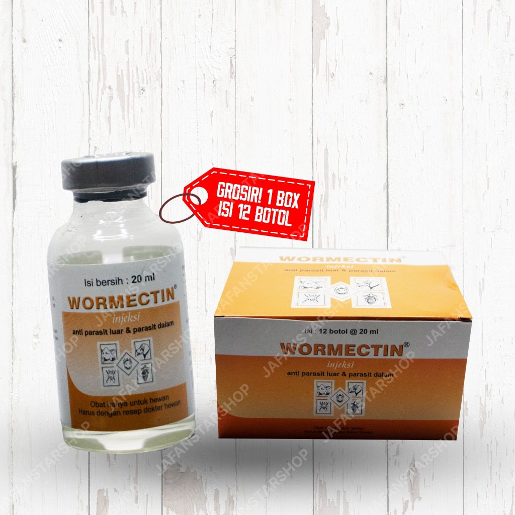 Jual Wormectine Injeksi Anti Parasit Luar dan dalam 20 Mili ( 1 dus ...