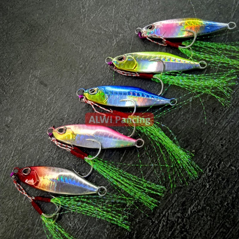 Jual ALWIX Metal JIG TETRA + Double Assist Hook NON GID ~ Mikro Metal ...