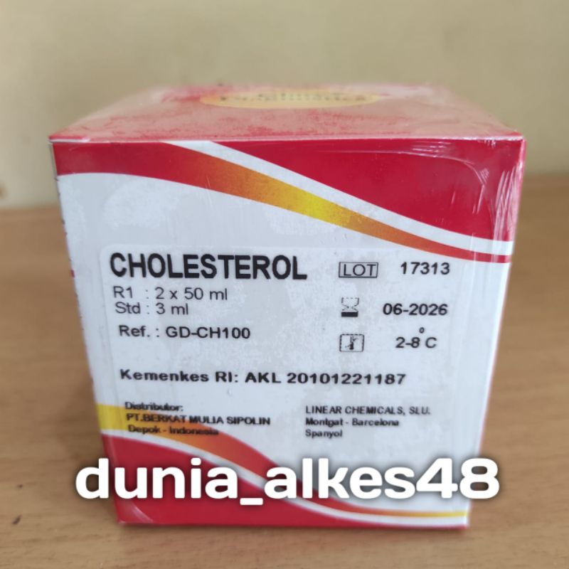 Jual Reagen Kolesterol Cholesterol 2x50 Ml Glory Diagnostics Exp