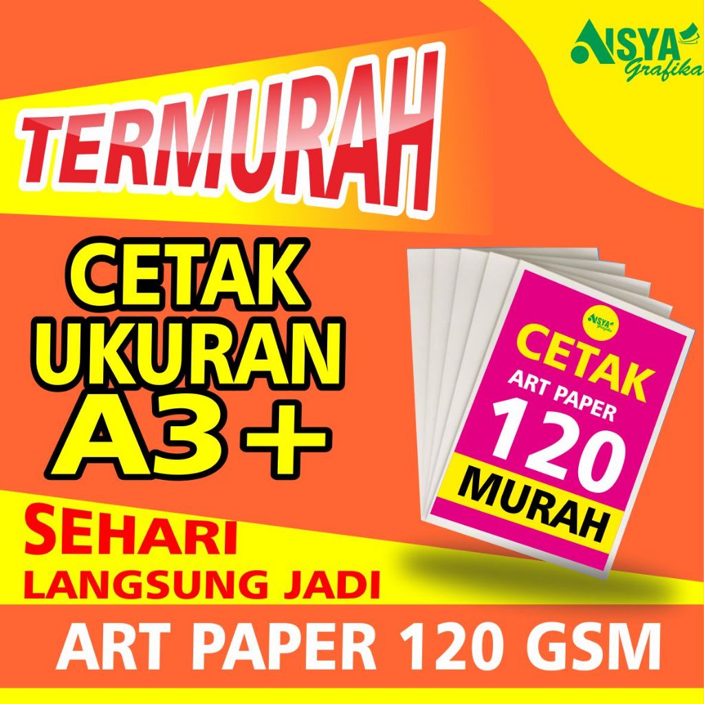 Jual CETAK A3+ ART PAPER 120 cetak brosur | famlet art paper 120 gsm ...