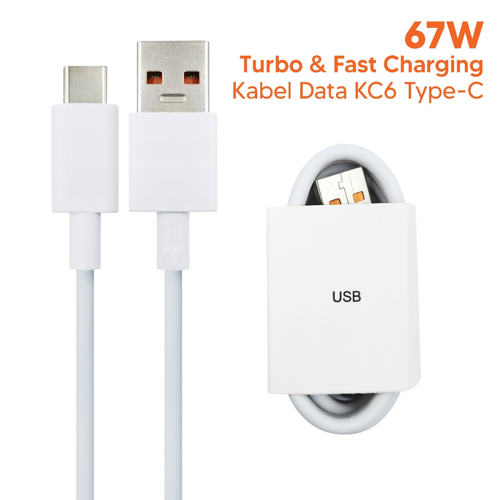 Jual KC6 - KABEL DATA 67W TYPE-C ORI COPOTAN FAST CHARGING VOOC ...