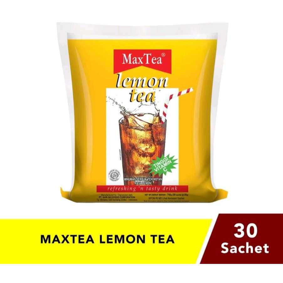 Jual Maxtea Lemon Tea ( isi 30 sachet ) | Shopee Indonesia
