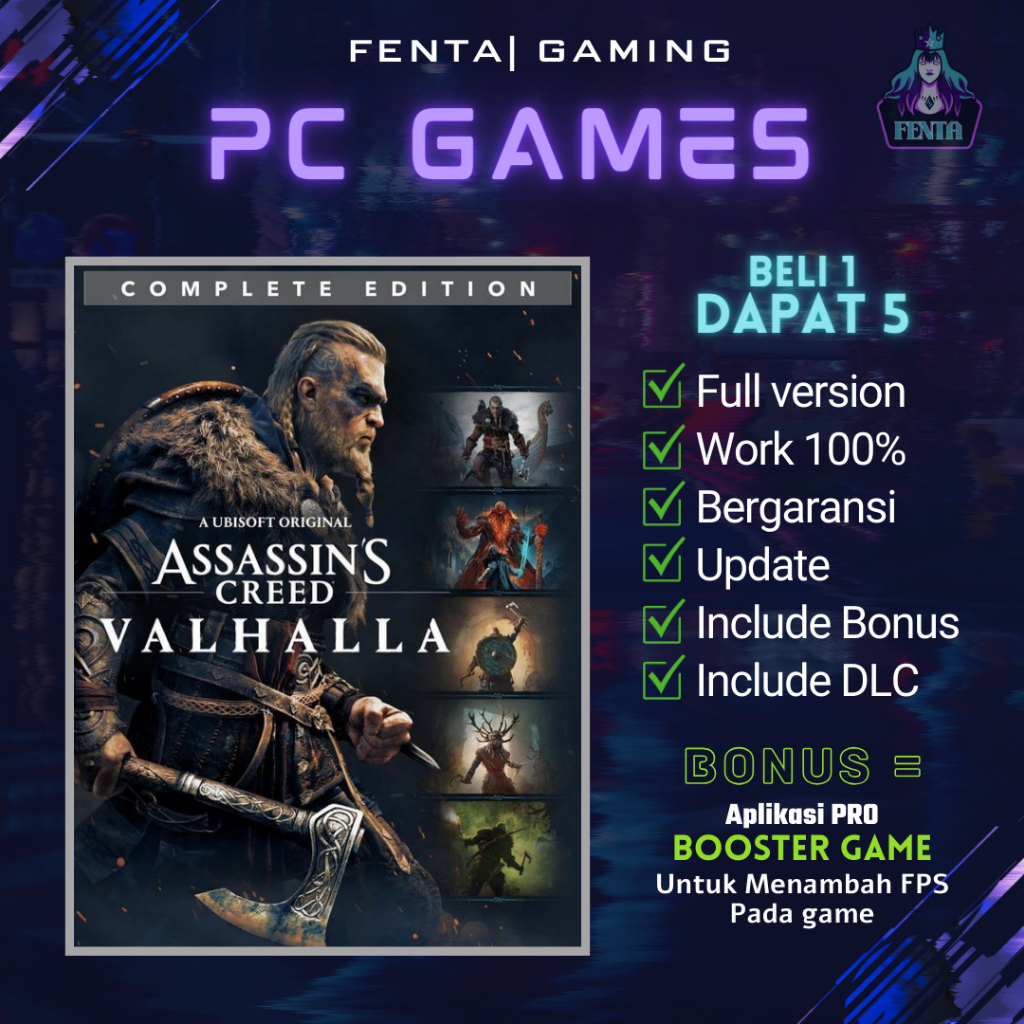 Jual ASSASSINS CREED VALHALLA COMPLETE EDITION - GAME PC - GAME LAPTOP ...