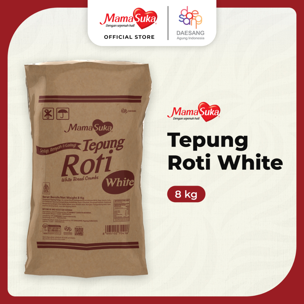 Jual MamaSuka - Tepung Roti White 8 Kg | Shopee Indonesia