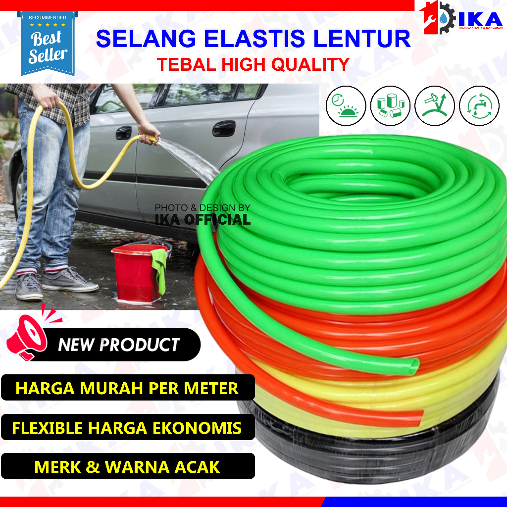 Jual Selang Air Inch Per Meter Kenyal Dan Tebal Selang Air Elastis Stabilo Inch Jual