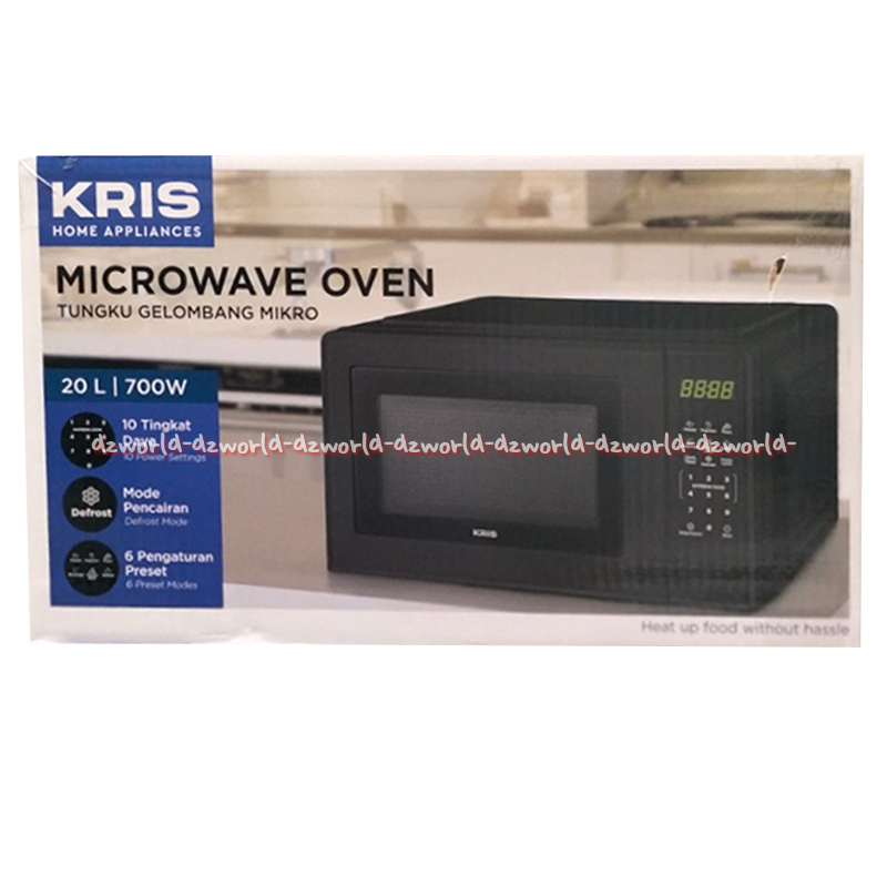 Jual Kris 20L Microwave Oven Digital Black Alat Mikrowafe Hitam Alat