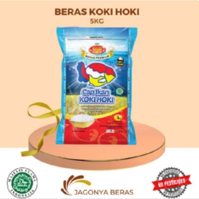 Jual Beras Cap Ikan Koki Hoki 5 Kg | Shopee Indonesia