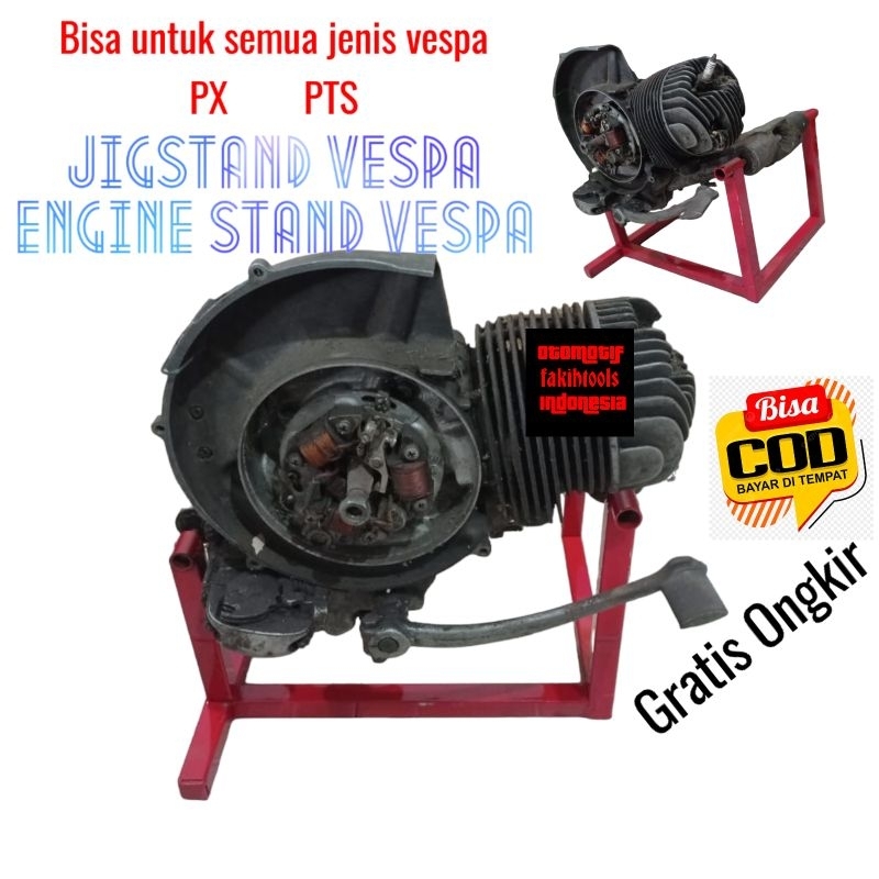 Jual Jigstand stand mesin vespa engine stand vespa 2t universal paddock