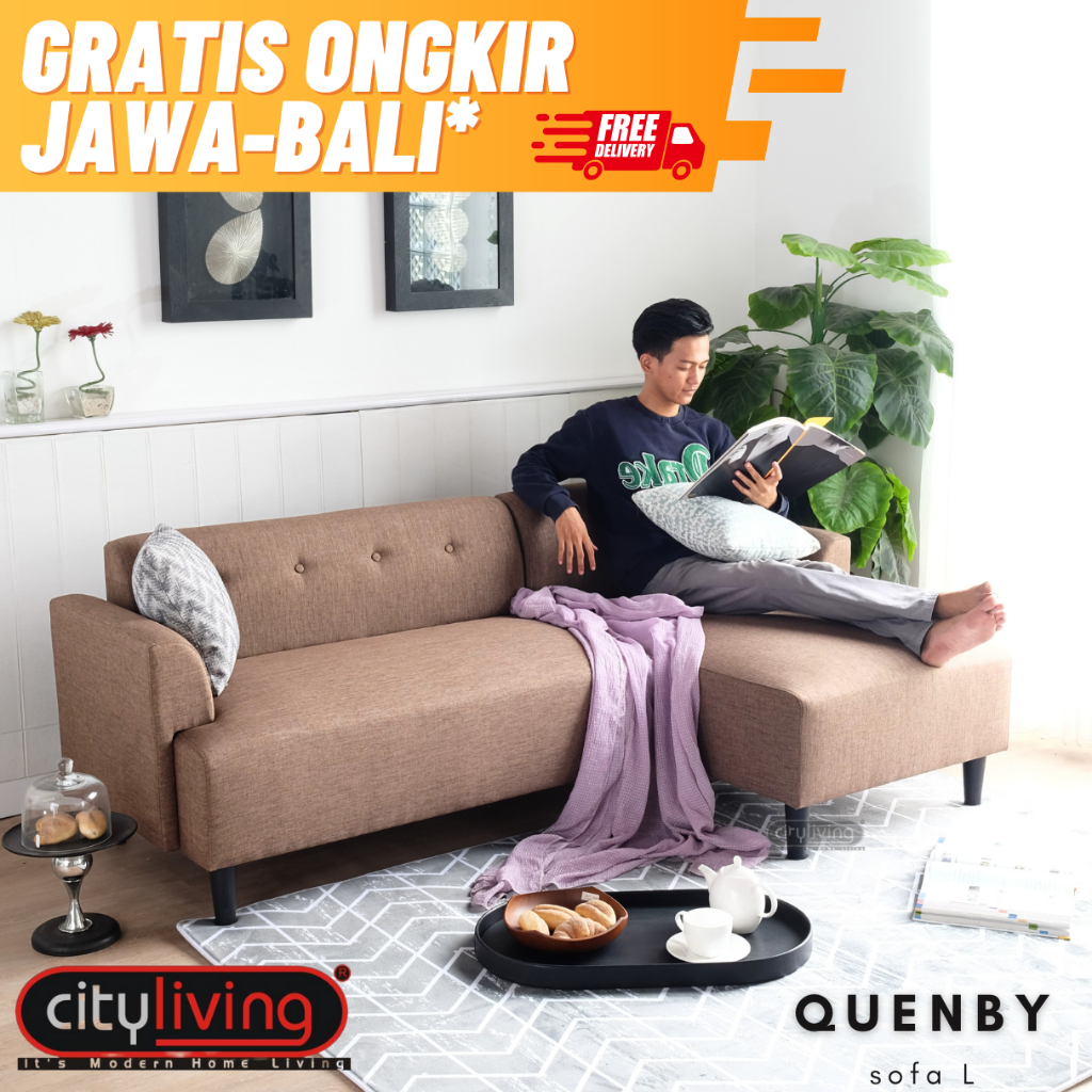 Jual City Living Quenby Sofa L Free Ongkir Jawa Bali Tempat Duduk
