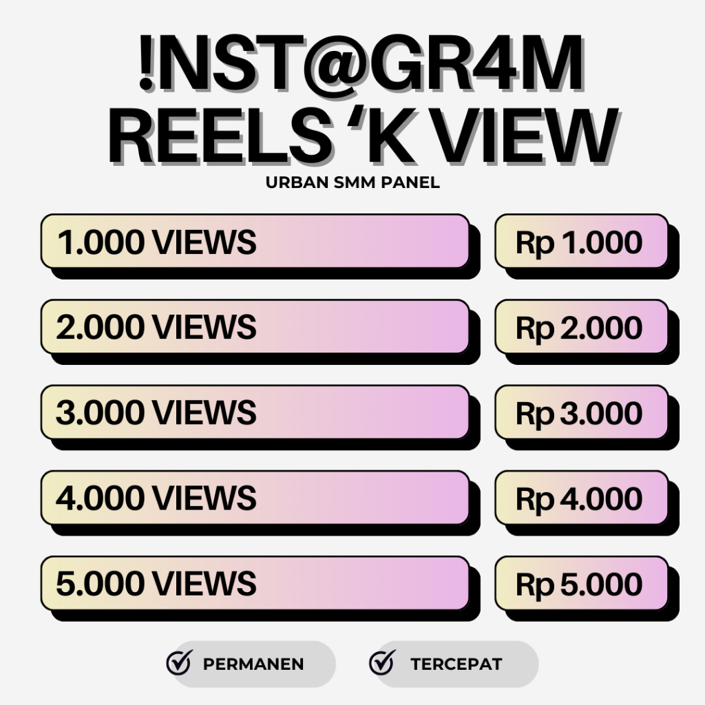 Jual View Reels Instagram I(G) Permanent Real Views Worldwide Fast ...