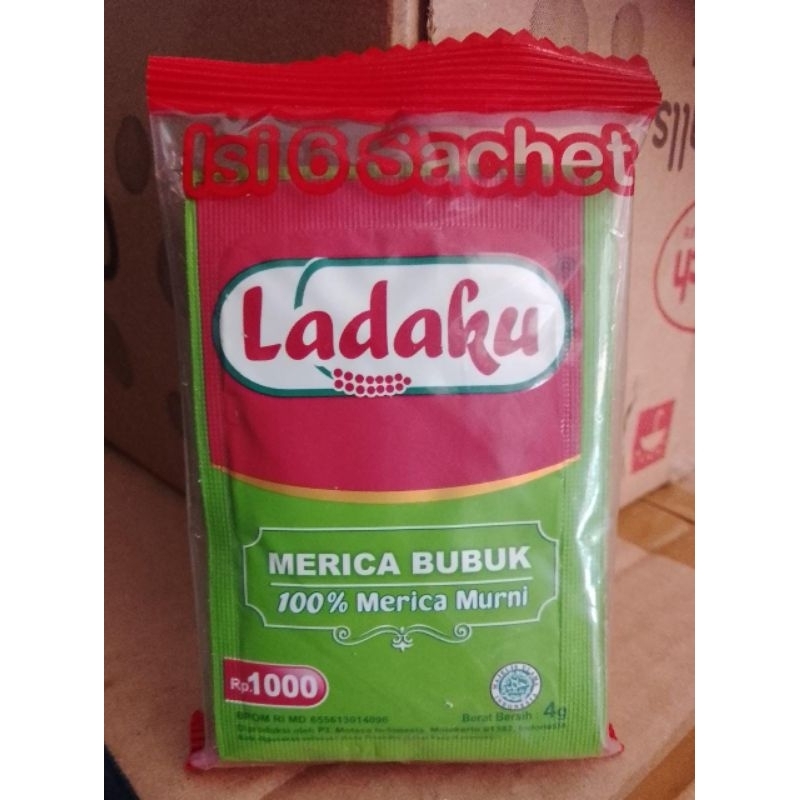 Jual Ladaku Sachet 3gr merica bubuk sachet / lada bubuk / ladaku ...