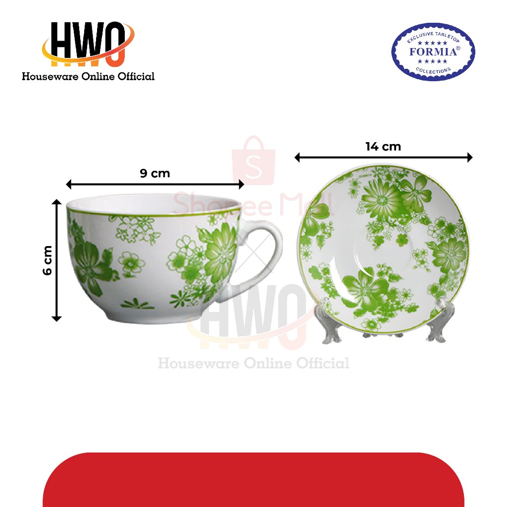 Jual Formia Cup Saucer Set 220 Ml / 6 pcs | Shopee Indonesia