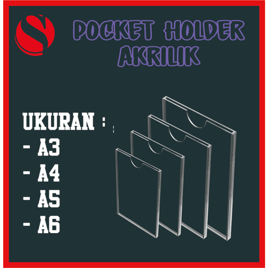 Jual Akrilik Display Dinding Frame / Akrilik Pocket Frame | Shopee ...