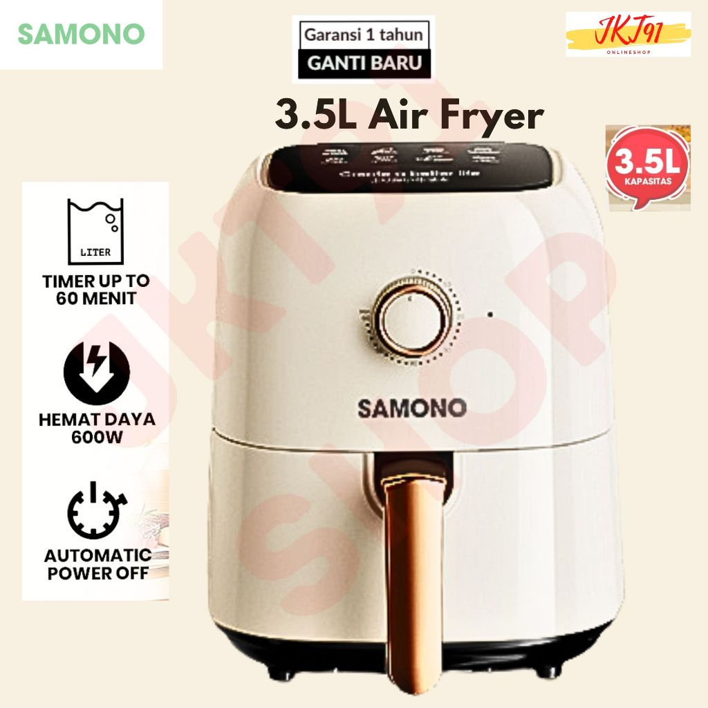 Jual AIr Fryer Frayer SAMONO Penggorengan Tanpa Minyak Kapasitas 3,5 ...