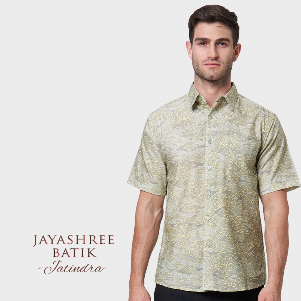 Jual Jayashree Batik Slimfit Jatinra Olive Kemeja Batik Pria Lengan ...