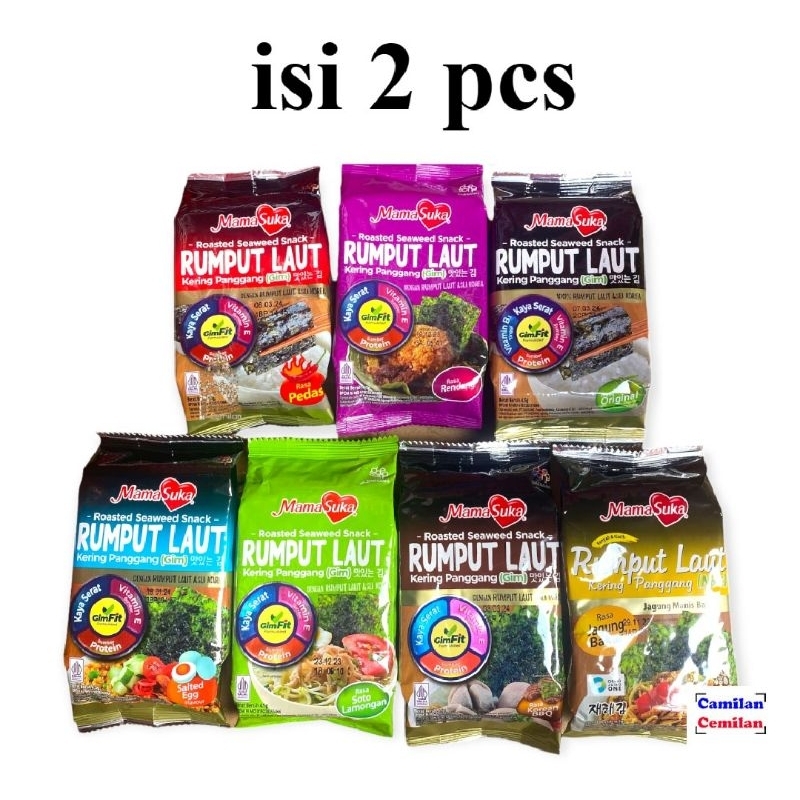 Jual CEMILAN RUMPUT LAUT MAMASUKA 1 PACK ISI 2 x 4.5gr | Shopee Indonesia