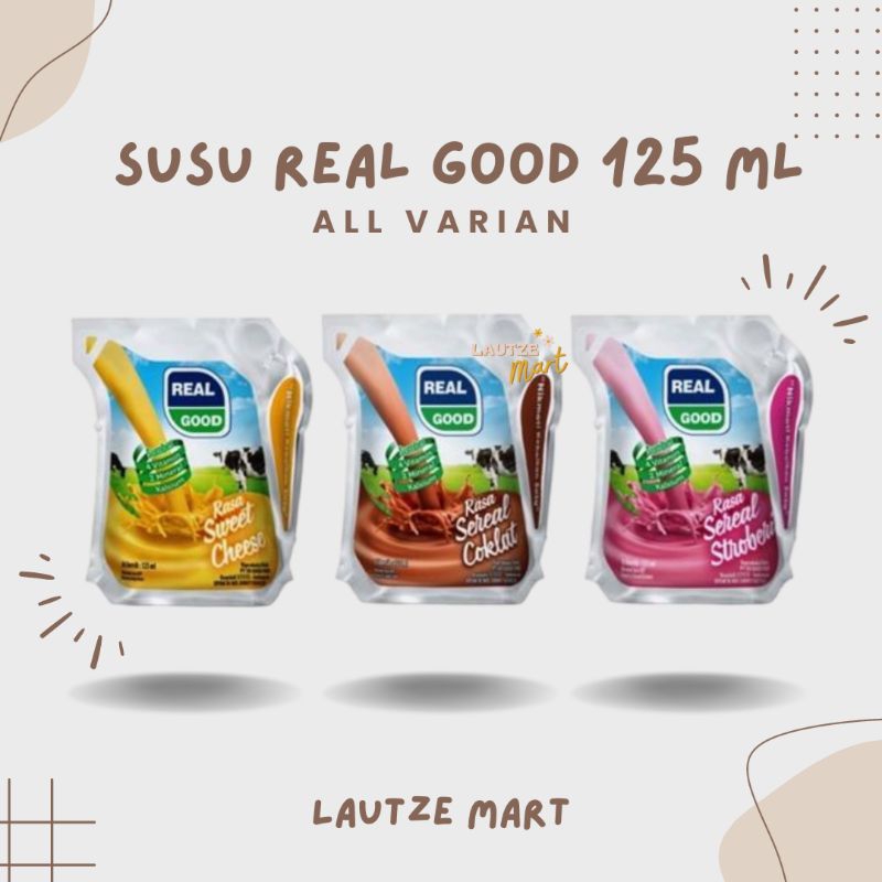 Jual Susu Real Good Pouch All Varian 125 ml | Shopee Indonesia