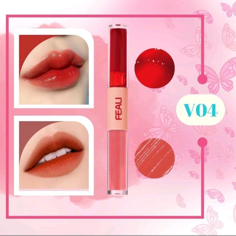 Jual FEALI DoubleSense 2IN1 Dual-ended Lipstick ombre lips Liquid Matte ...