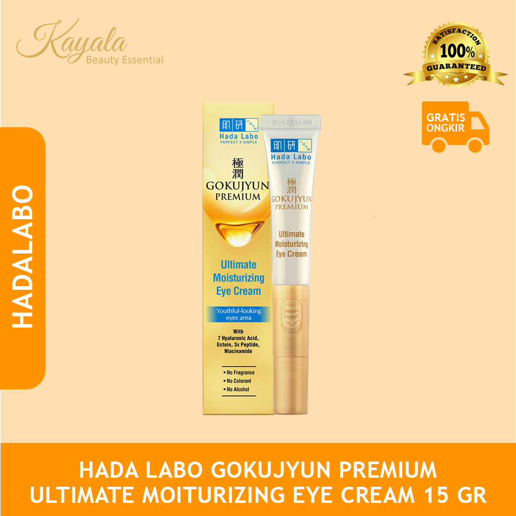 Jual HADA LABO GOKUJYUN PREMIUM ULTIMATE MOISTURIZING EYE CREAM 15 GR