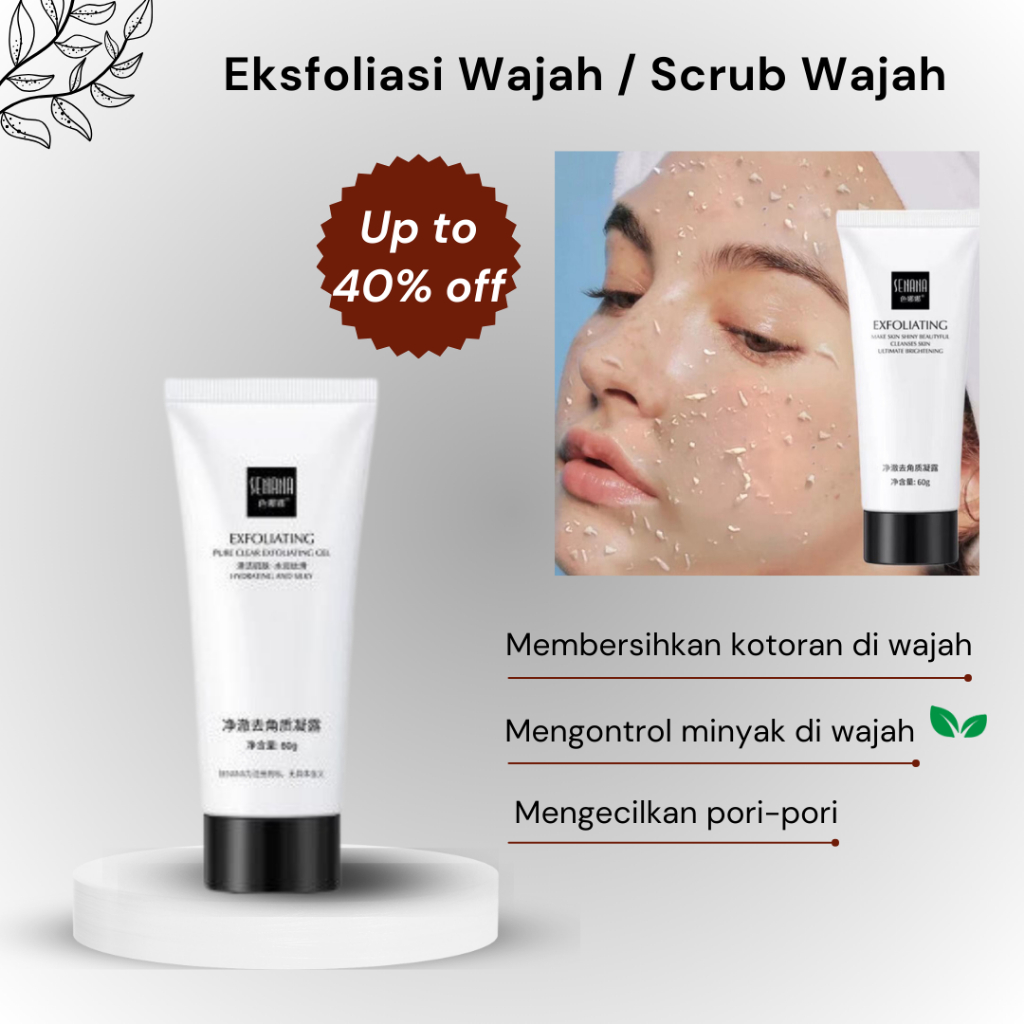 Jual SENANA Exfoliating Gel Wajah Perawatan Kulit Wajah Exfoliating