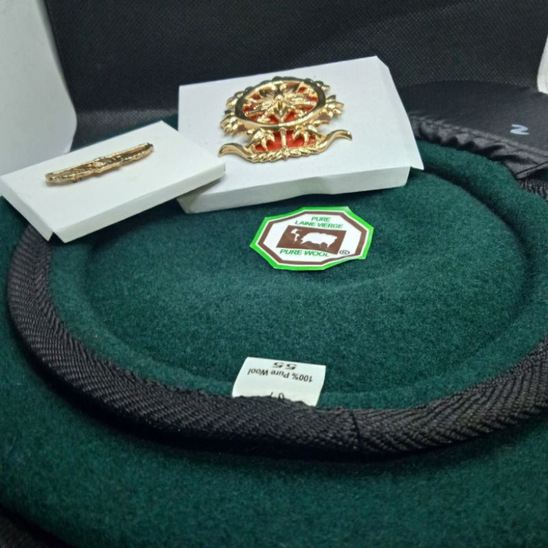 Jual baret kostrad plus emblem mobud para kecil | Shopee Indonesia