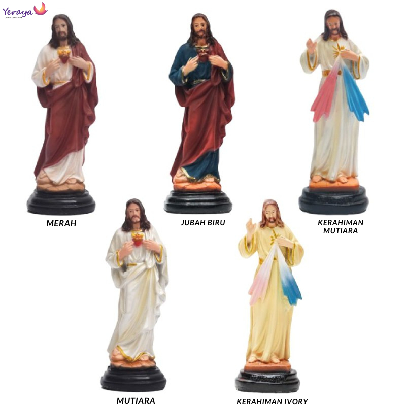Jual Patung Rohani Katolik Tuhan Yesus Koronka Kerahiman 15cm Pajangan ...