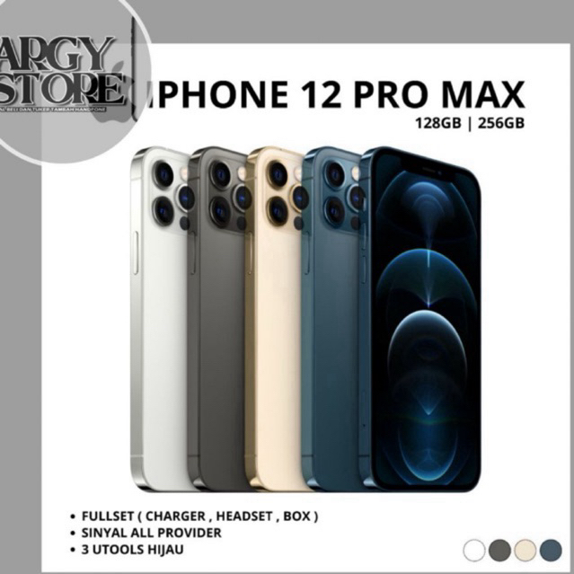 Jual IPHONE 12 PRO MAX IBOX 256 GB & 128 GB SECOND GARANSI RESMI