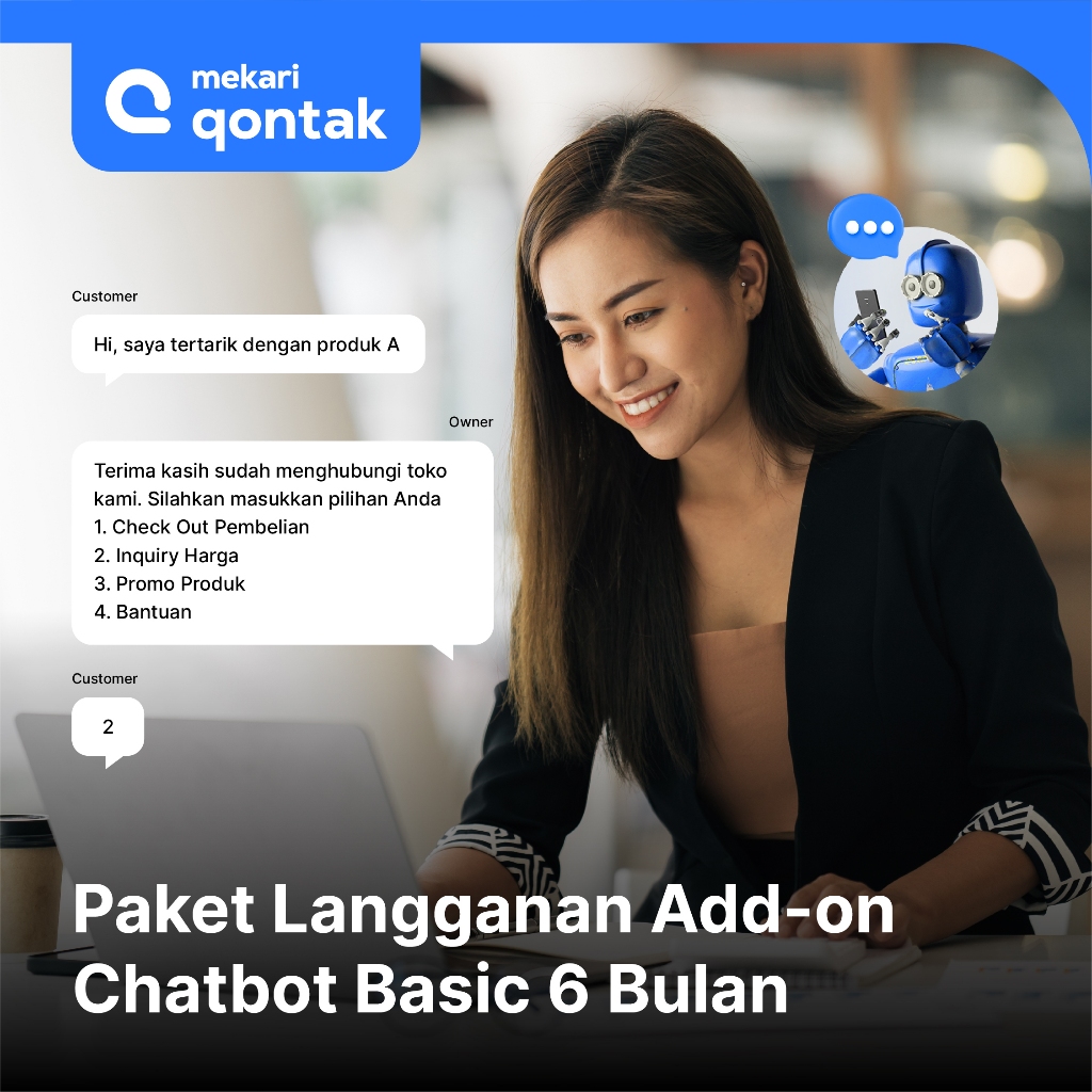Jual Langganan Add On Chatbot Omnichannel Mekari Qontak - 6 bulan ...