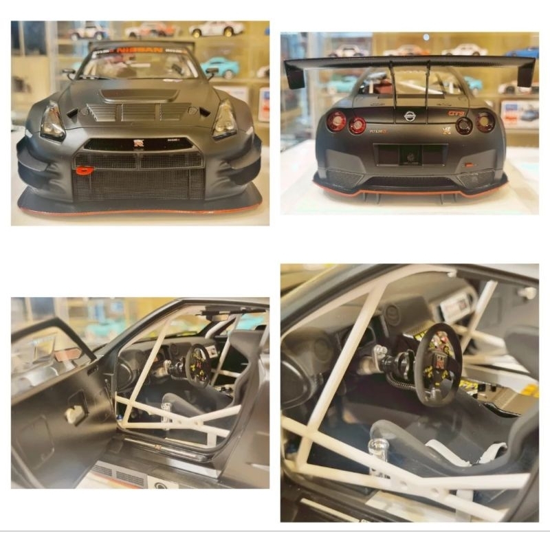 Jual Autoart, Nissan GT-R Nismo R35 GT3 2015 matt black | Shopee Indonesia