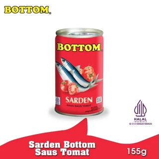 Bottom Sarden mini saus tomat Makanan Ikan Kaleng 155 g
