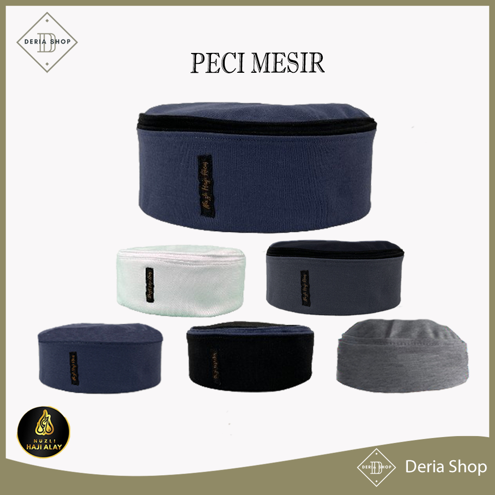 Jual Peci Lipat Khas MESIR Premium Kopiah HABASYA Palestina Pria Biru ...