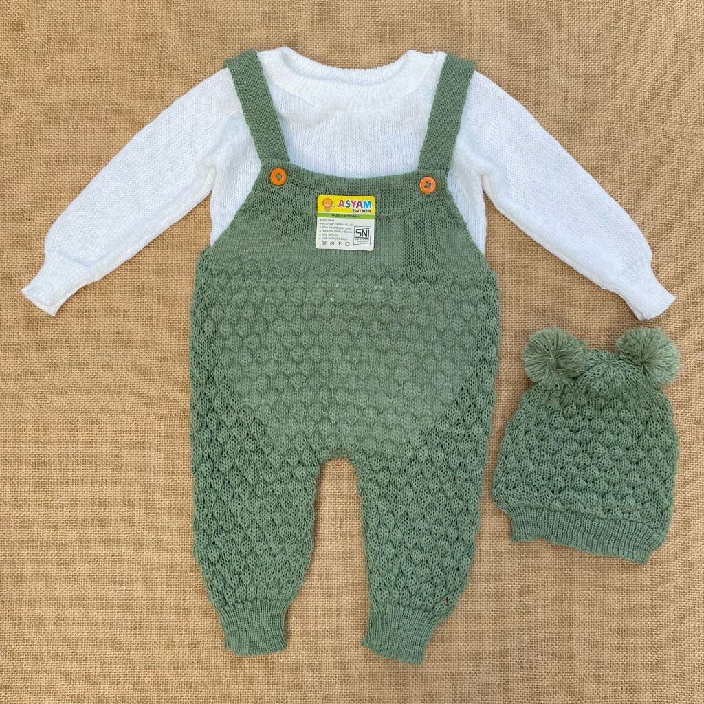 Jual Jumper Rajut Kodok Rajut Overall Rajut Bayi Newborn ASYAM BABY ...