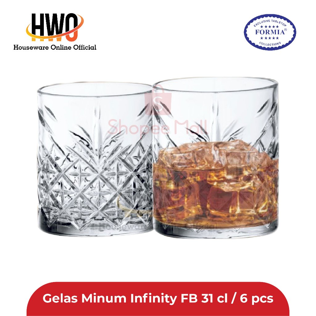 Jual Formia Gelas Minum Infinity FB 31 CL / 6 pcs | Shopee Indonesia