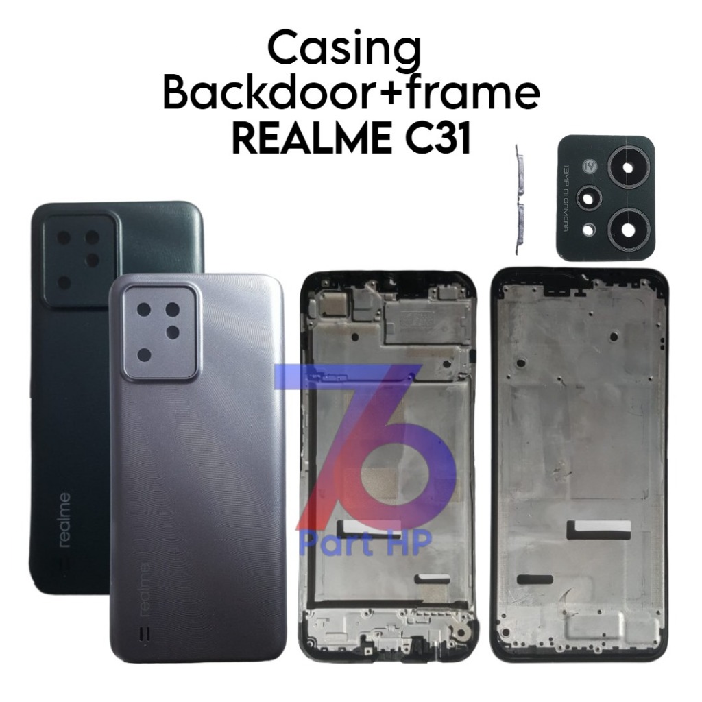 Jual Casing Fullset ( Backdoor + Frame Tulang Tengah ) Realme C31 ...