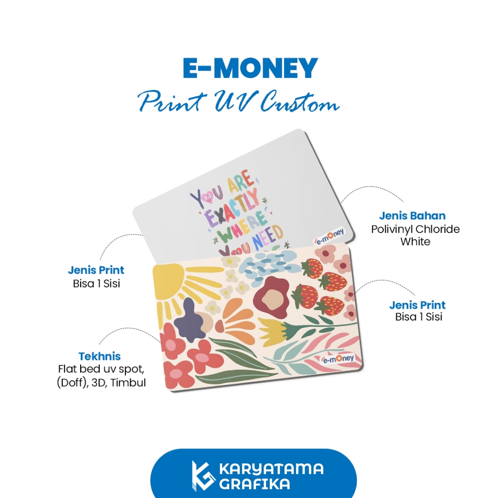 Jual Custom E-Money Print UV 1sisi/2sisi | Shopee Indonesia