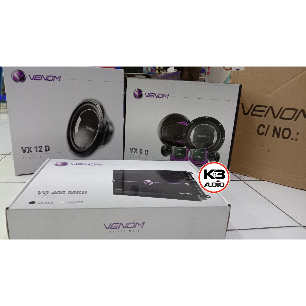 Jual Paket Audio Mobil Venom Diablo Power Split Subwoofer Garansi Resmi