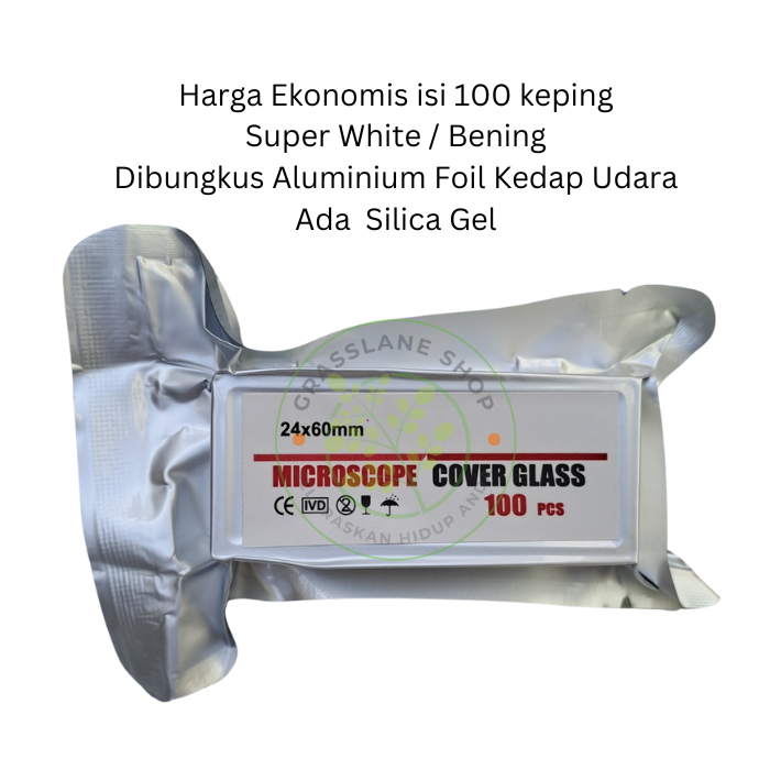 Jual Kaca Penutup Preparat 24x60 Cover Deck Glass Mikroskop 24 x 60 SW ...