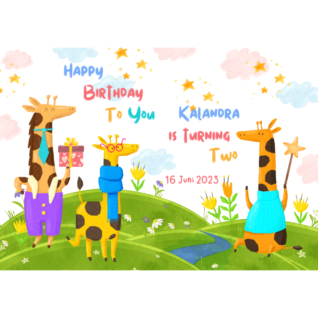 Jual Sticker Label Hampers Ulang Tahun Anak | Kids Birthday Sticker ...