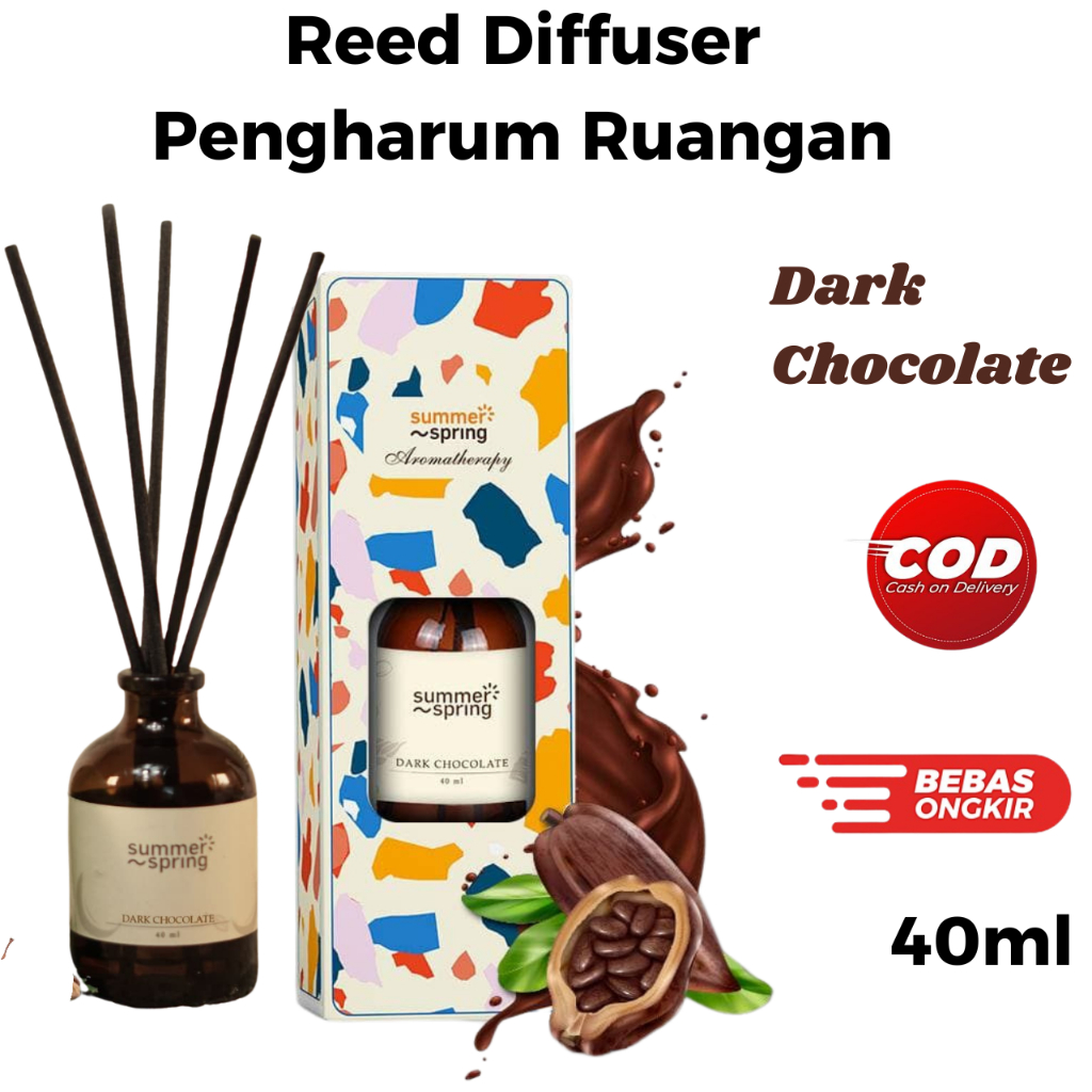 Jual Reed Diffuser Pengharum Ruangan Aromaterapi Dark Chocolate Cokelat ...