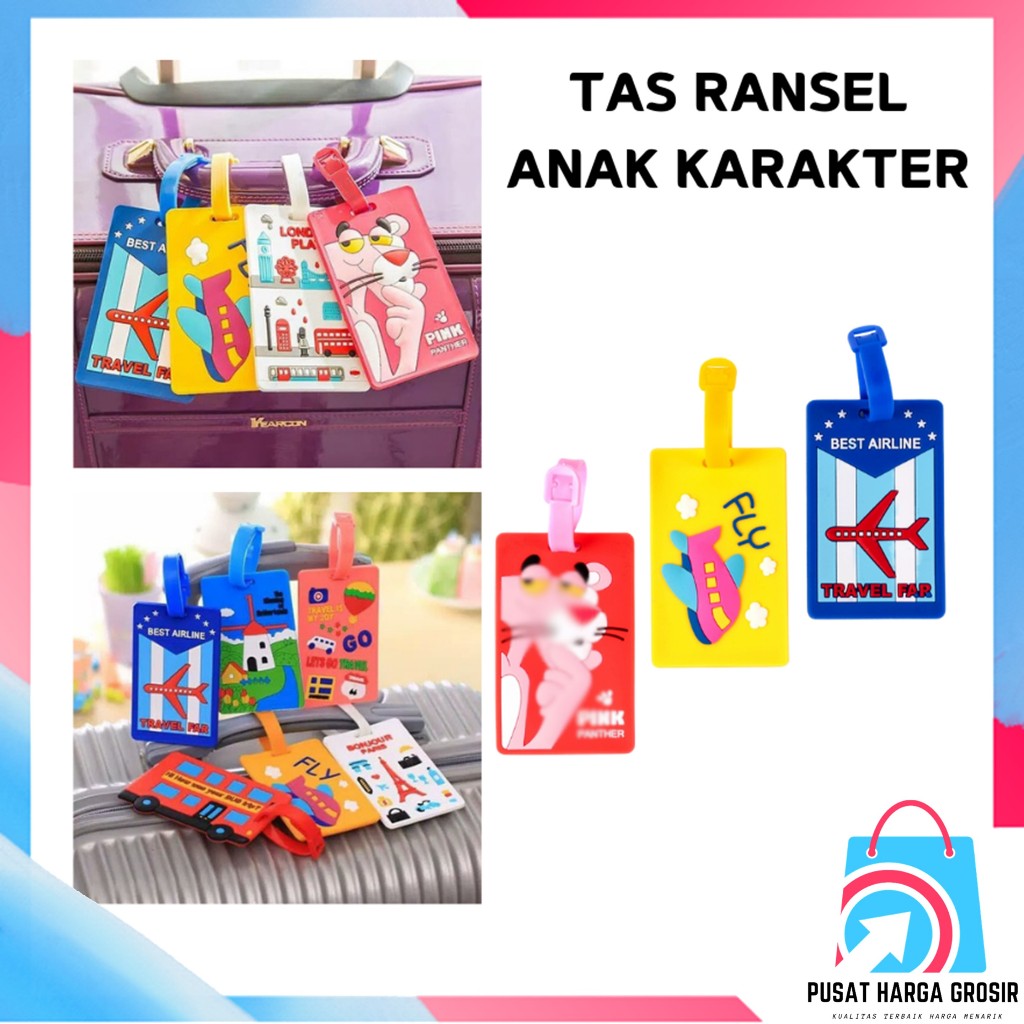 Jual PHG - Name Tag Gantungan Koper Motif Lucu Bahan Silikon Luggage ...