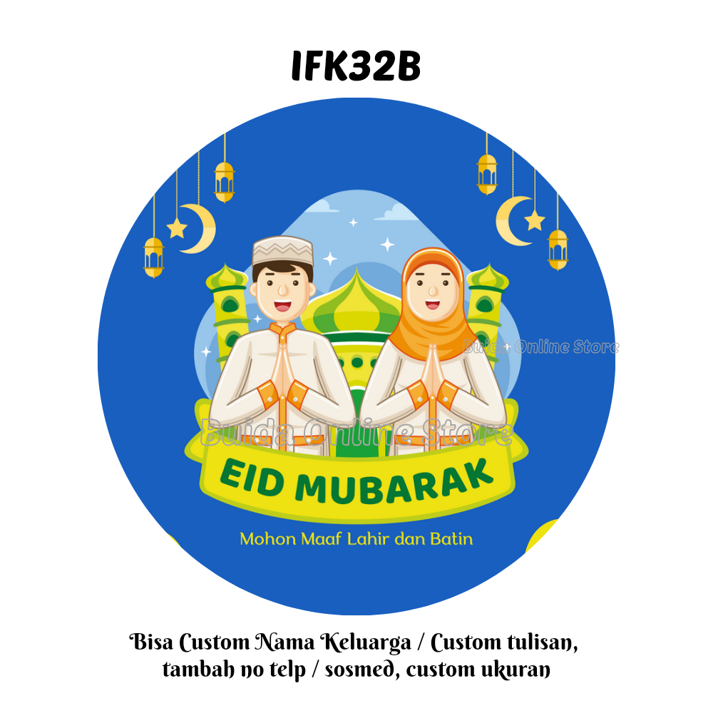 Jual Label Sticker Stiker hangtag Lebaran Selamat Hari Raya Idul Fitri ...