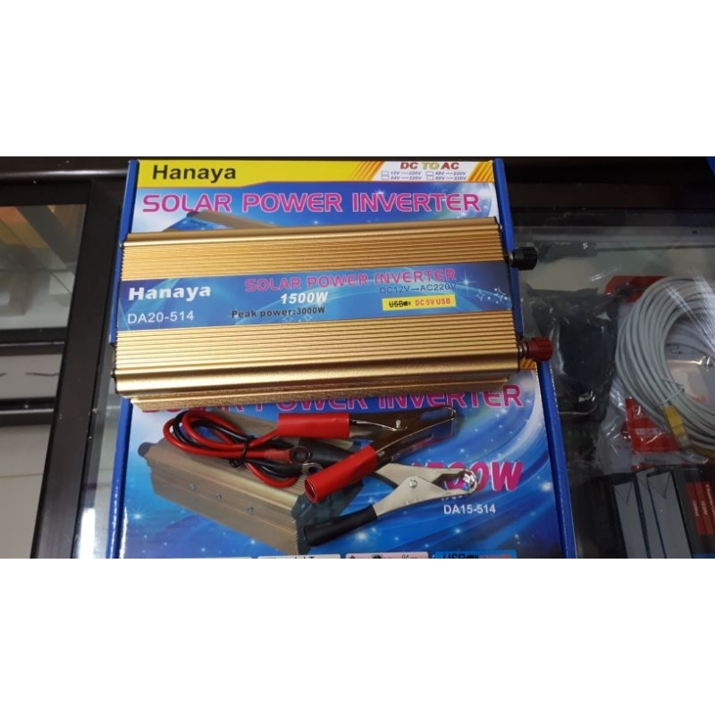 Jual POWER INVERTER 12V 1500WATT HANAYA INVERTER DC 12V TO AC 220V ...